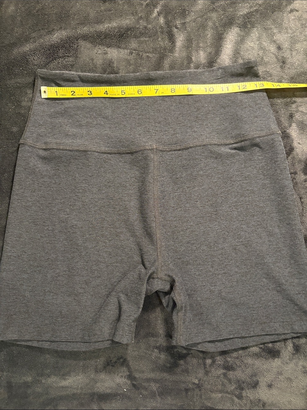 Beyond Yoga Charcoal Gray High-Rise Bike Shorts